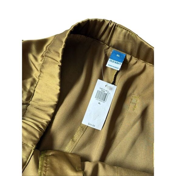 NEW Gap Satin Cargo Jogger Pants Olive Green XL - Picture 4 of 9
